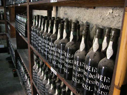 Dusty Bottles of Madeira at Artur de Barros e Sousa Lda